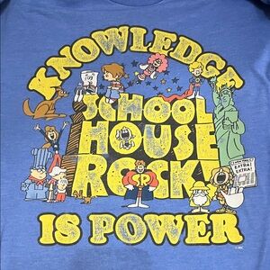 ABC Schoolhouse Rock Knowledge Is Power Large Shirt